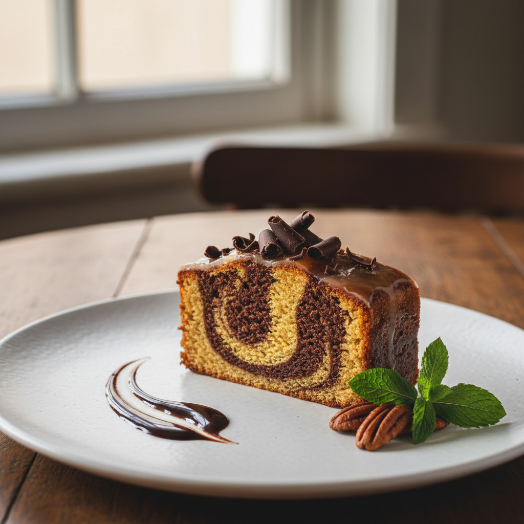 Gâteau ti-son marbré au chocolat