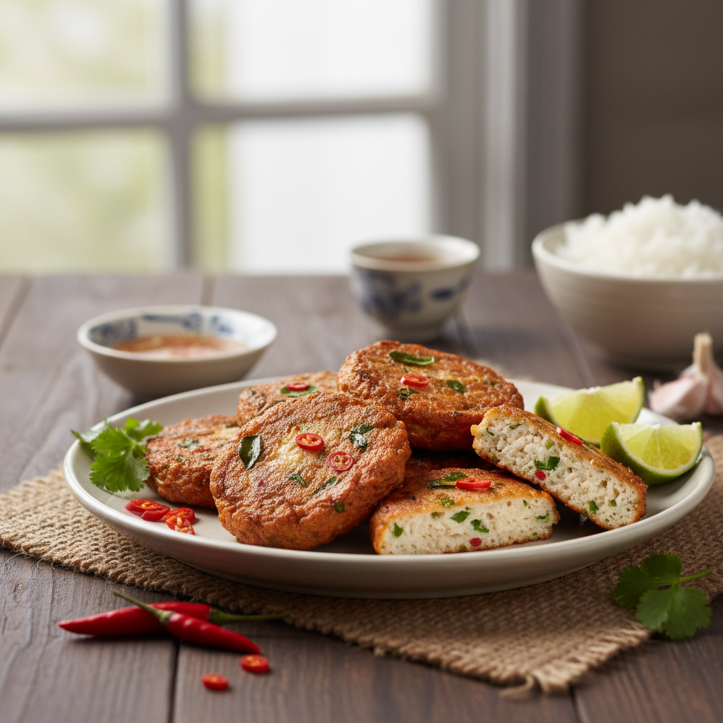 Gâteaux de poisson à la mode thaïe
