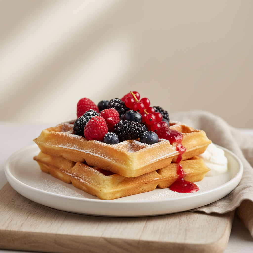 Gaufres aux fruits rouges