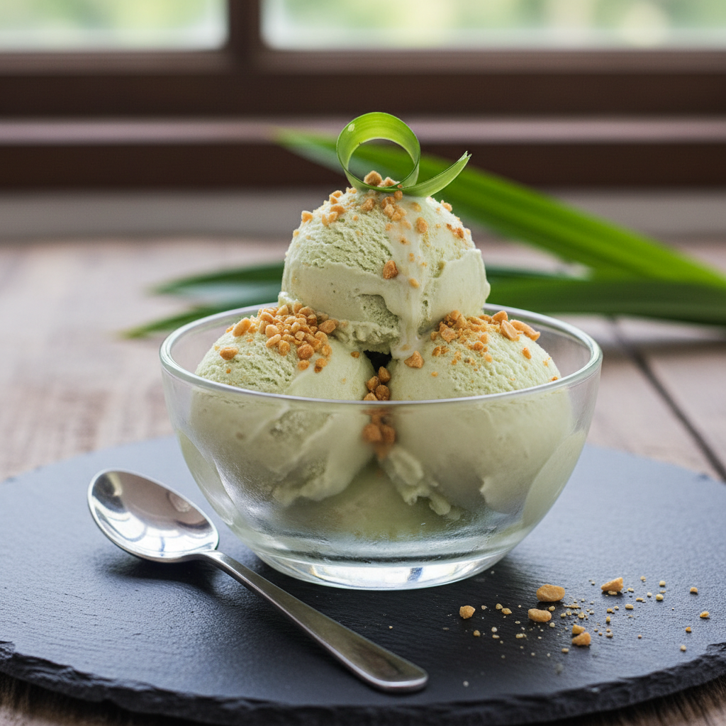 Glace thaïlandaise au lait de coco