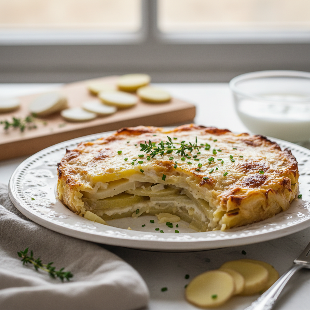Gratin dauphinois au céleri-rave & pommes de terre