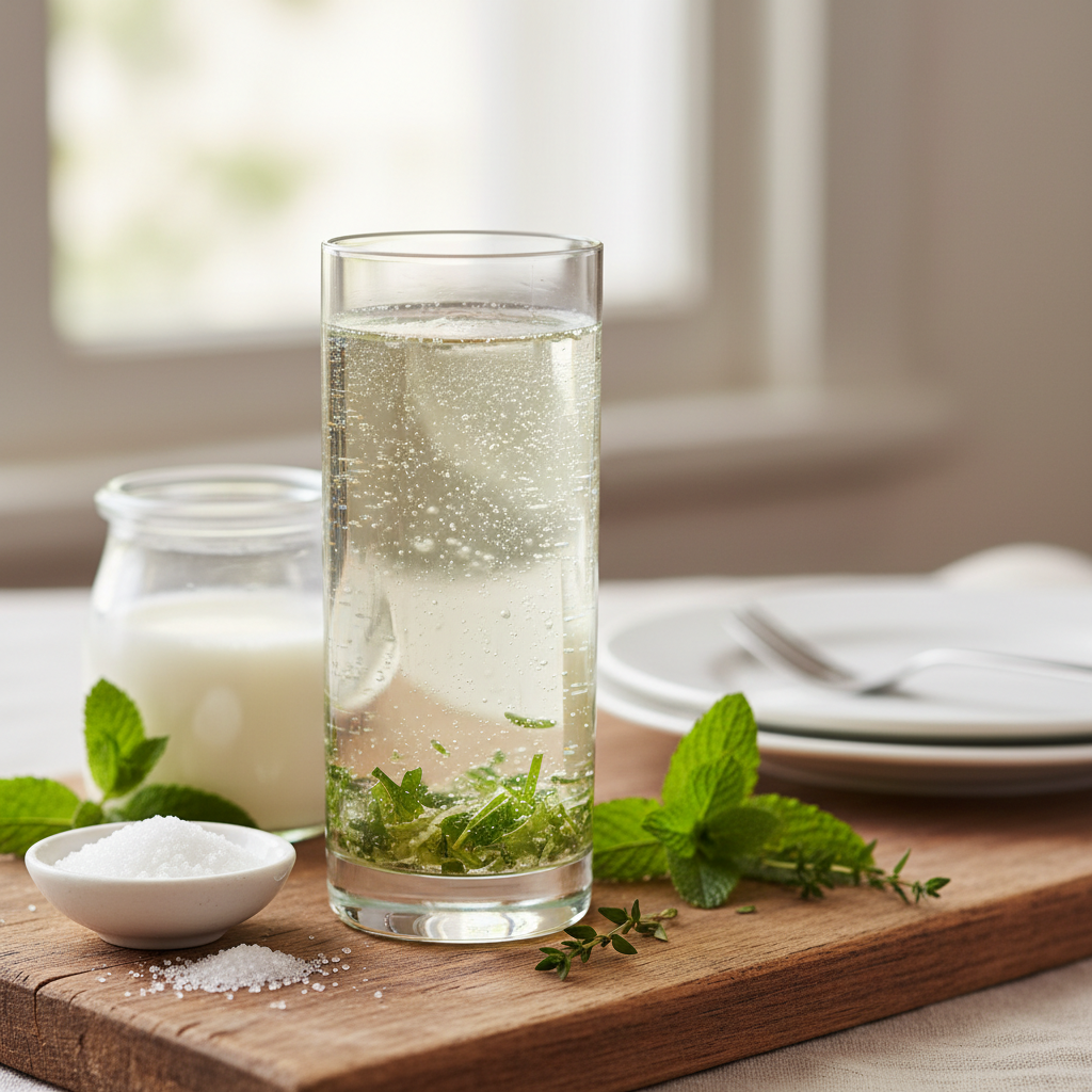 Infusion fermentée aux herbes