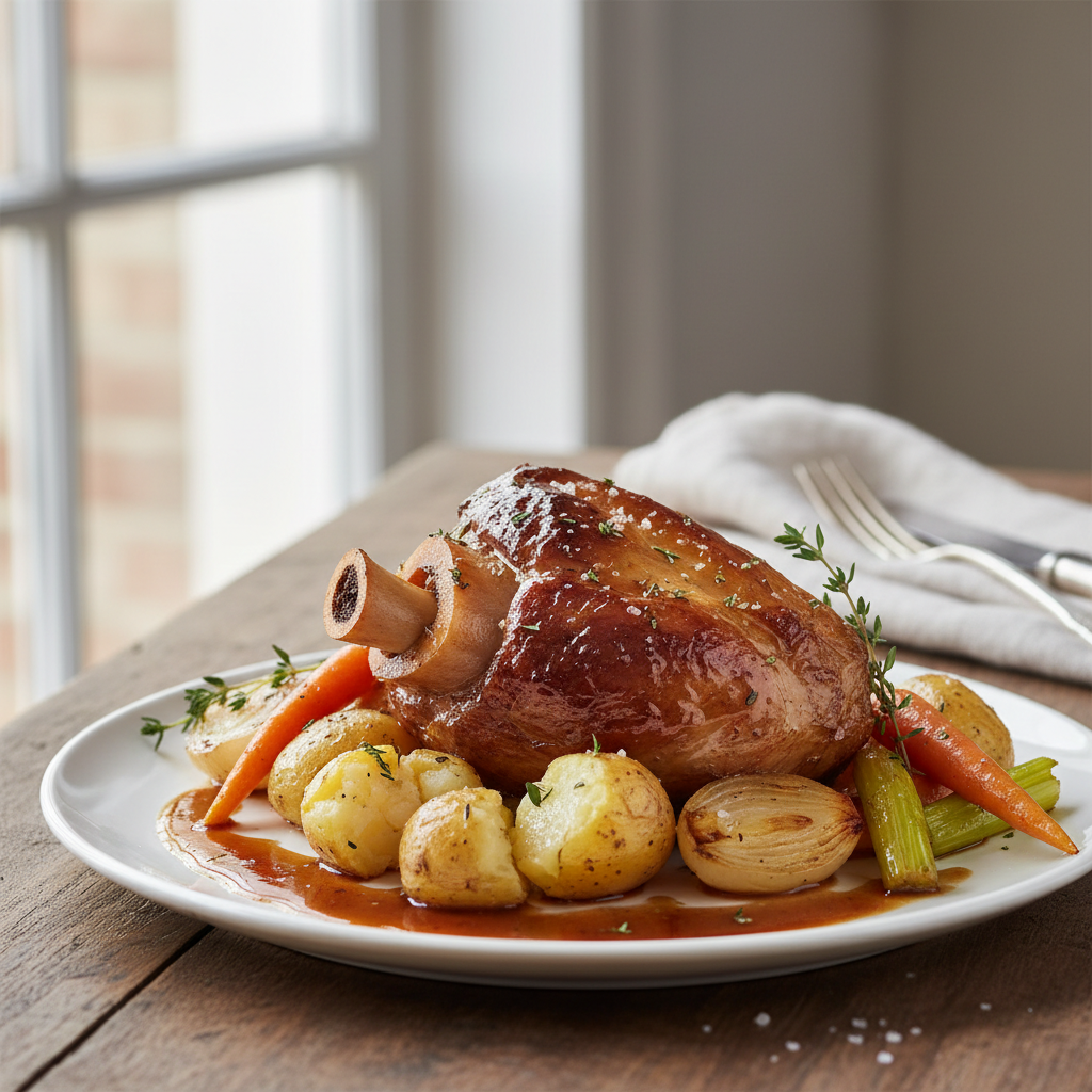 Jarret de veau à la jambe de bois