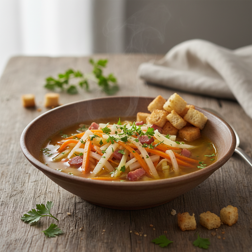 Julienne de légumes au cerfeuil