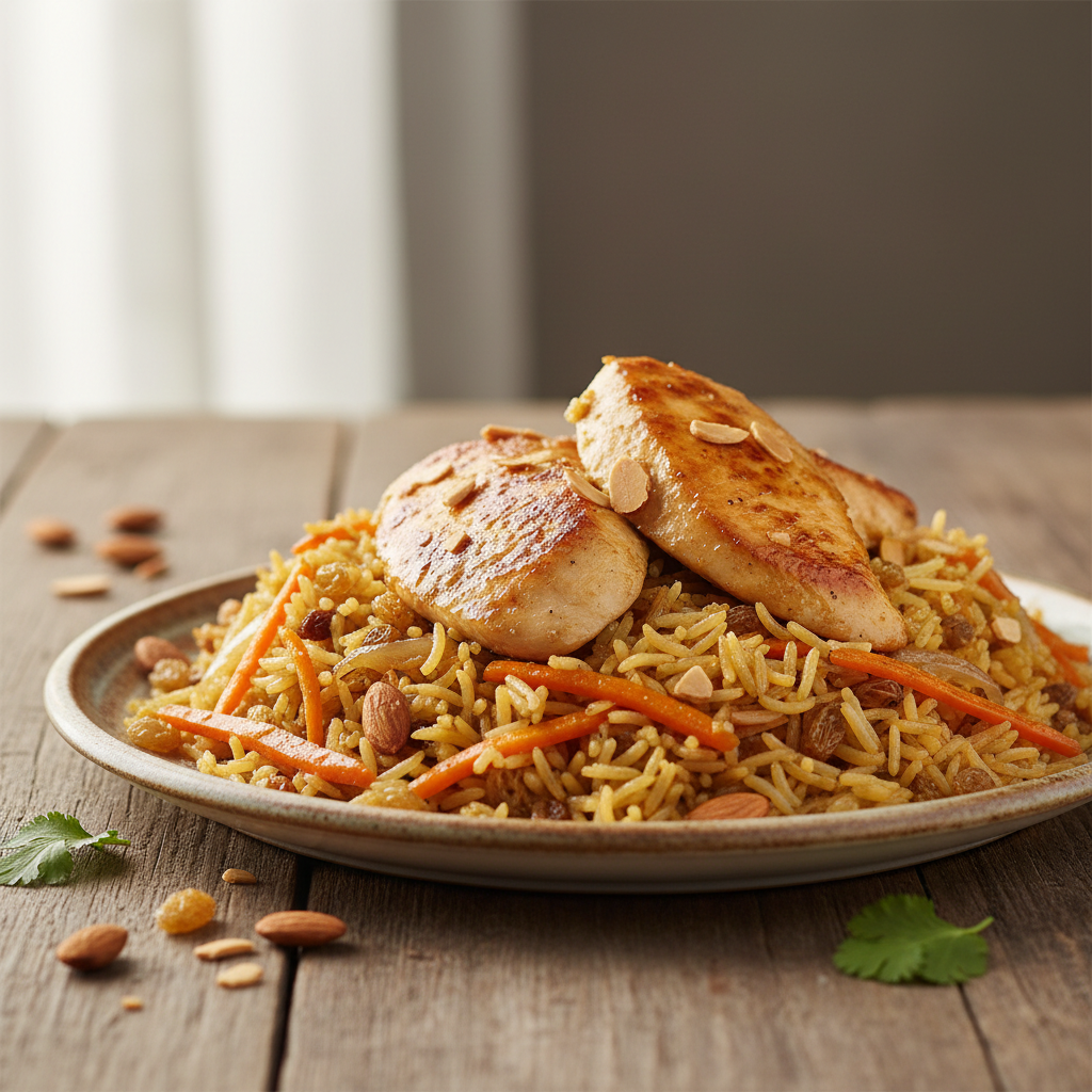 Kabuli palaw au poulet