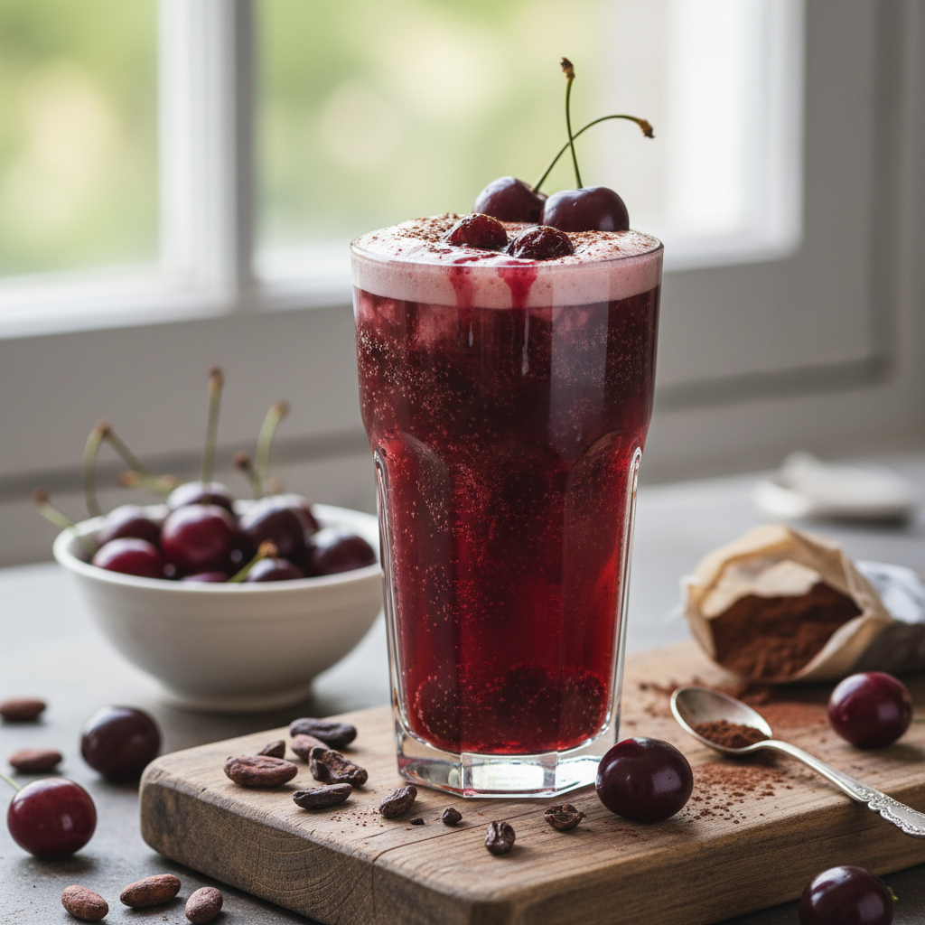 Kombucha au cacao et à la cerise
