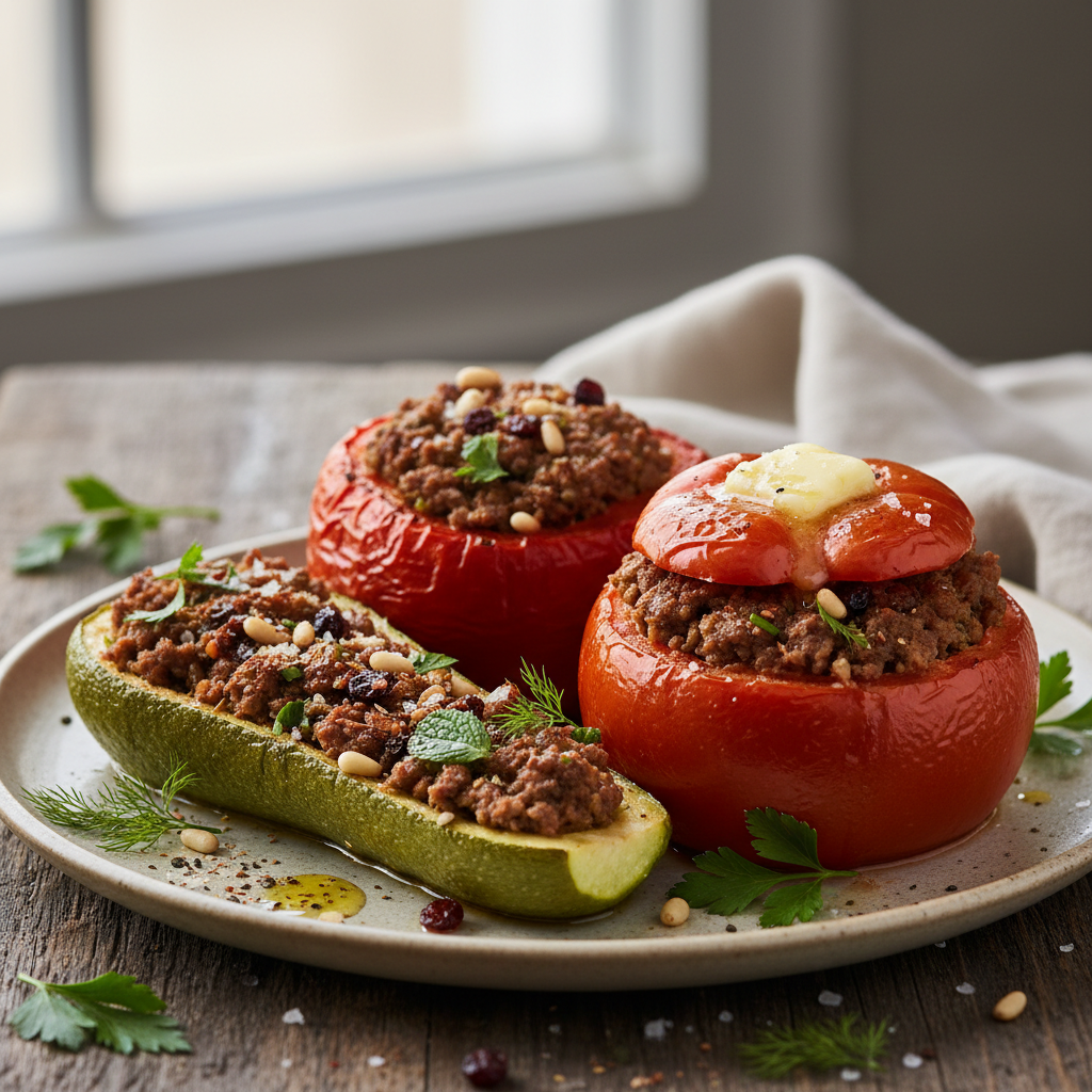 Légumes farcis à la viande
