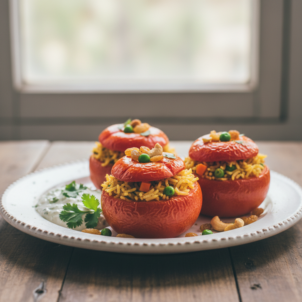 Les tomates farcies végétariennes