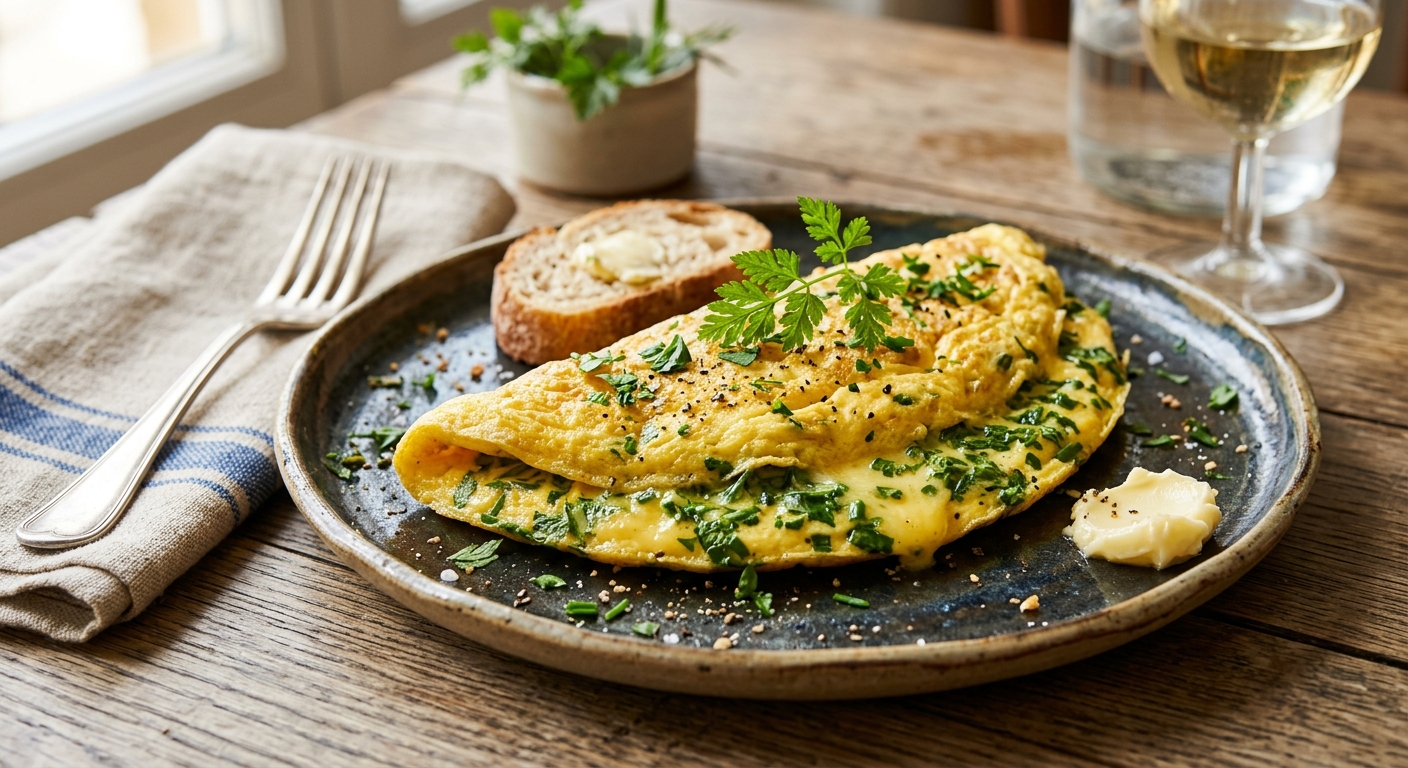 Omelette aux fines herbes