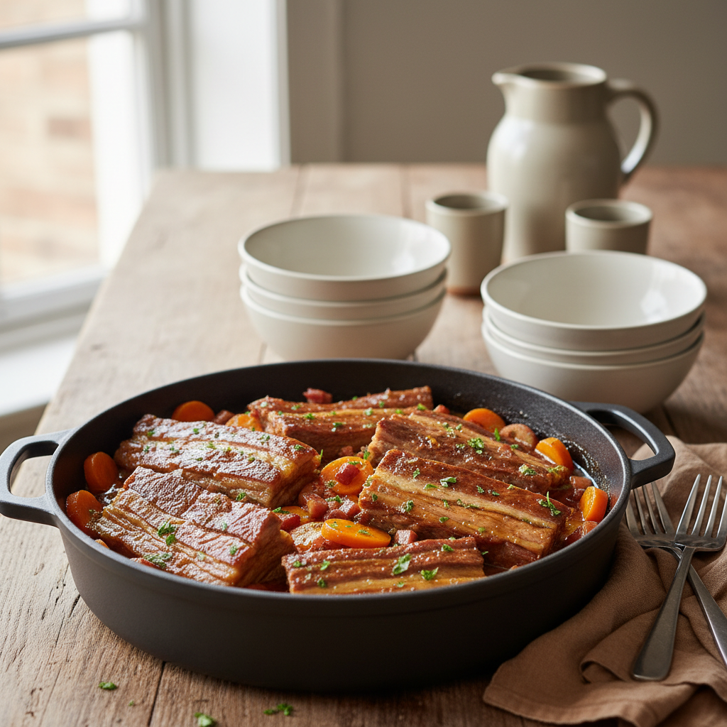 Mijoté de veau au miel et au cumin