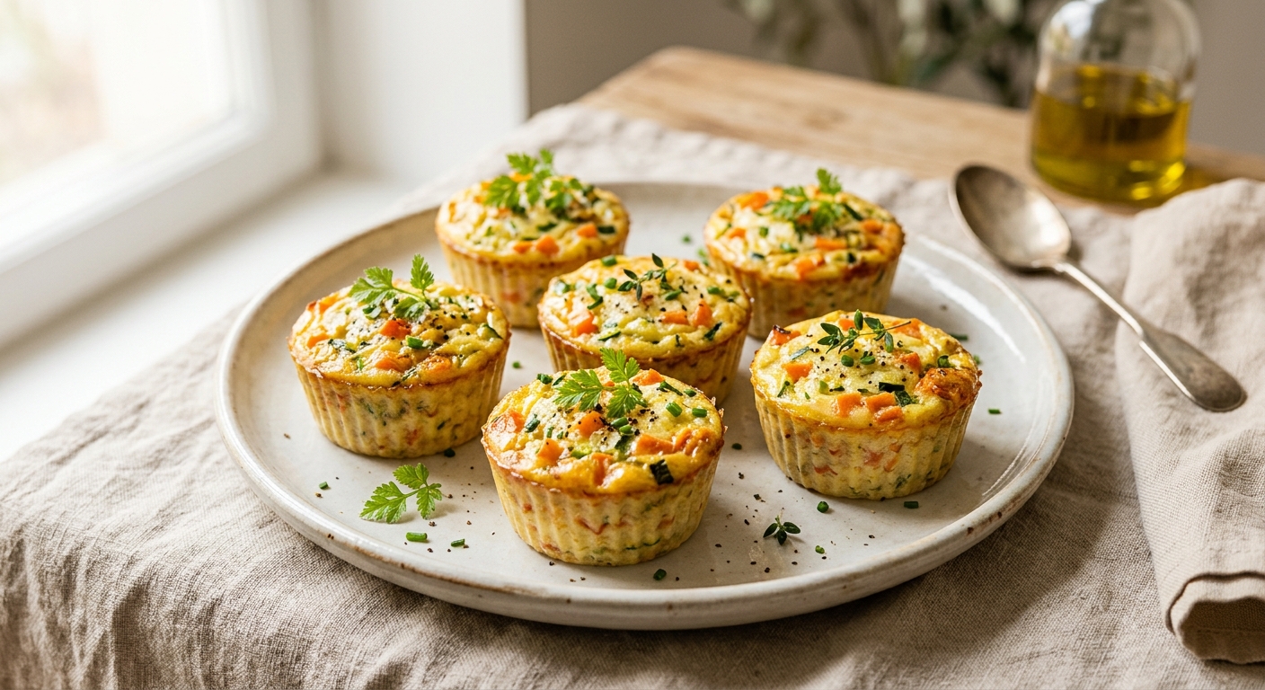 Mini-flans aux légumes