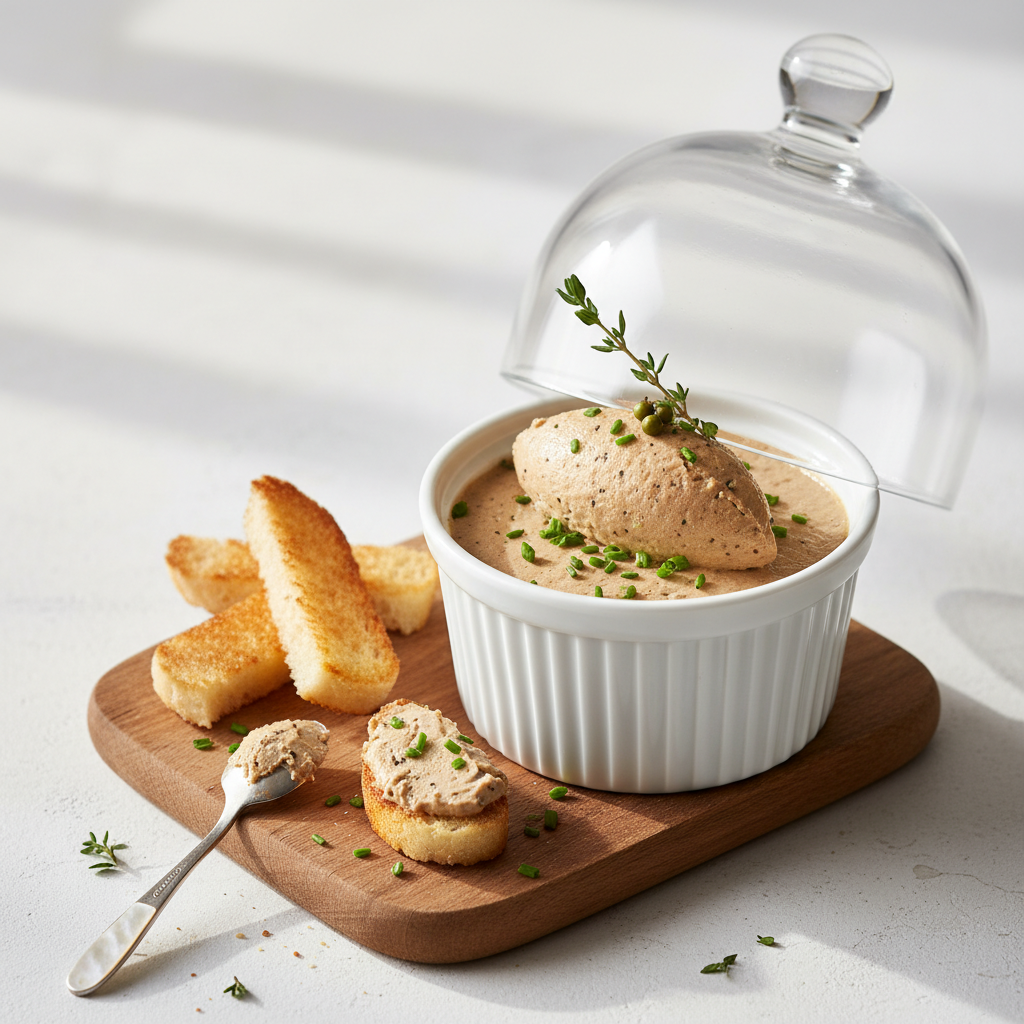 Mousse de canard au poivre vert