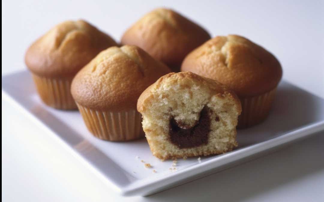 Muffin fourré au chocolat