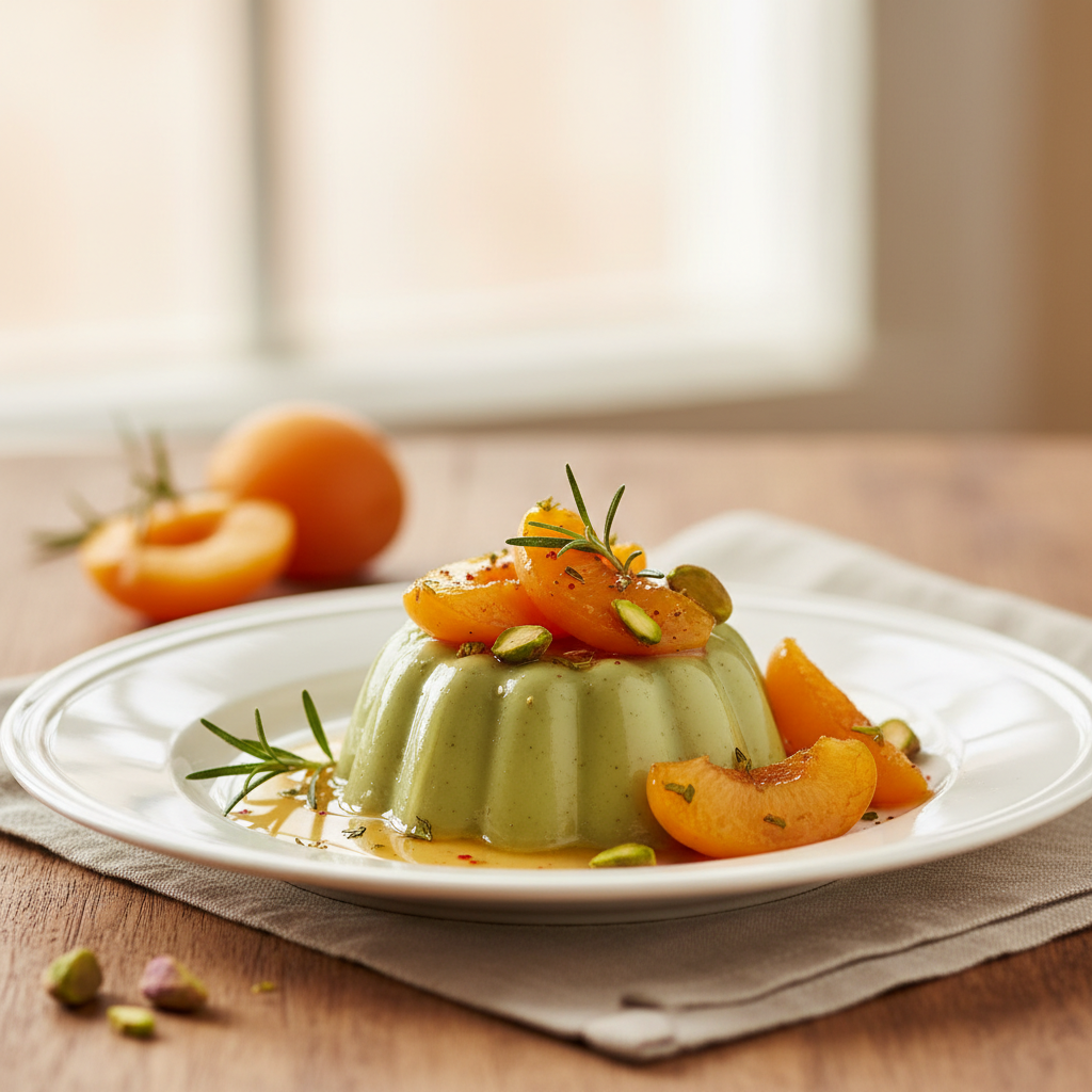 Panna cotta pistaches et abricot