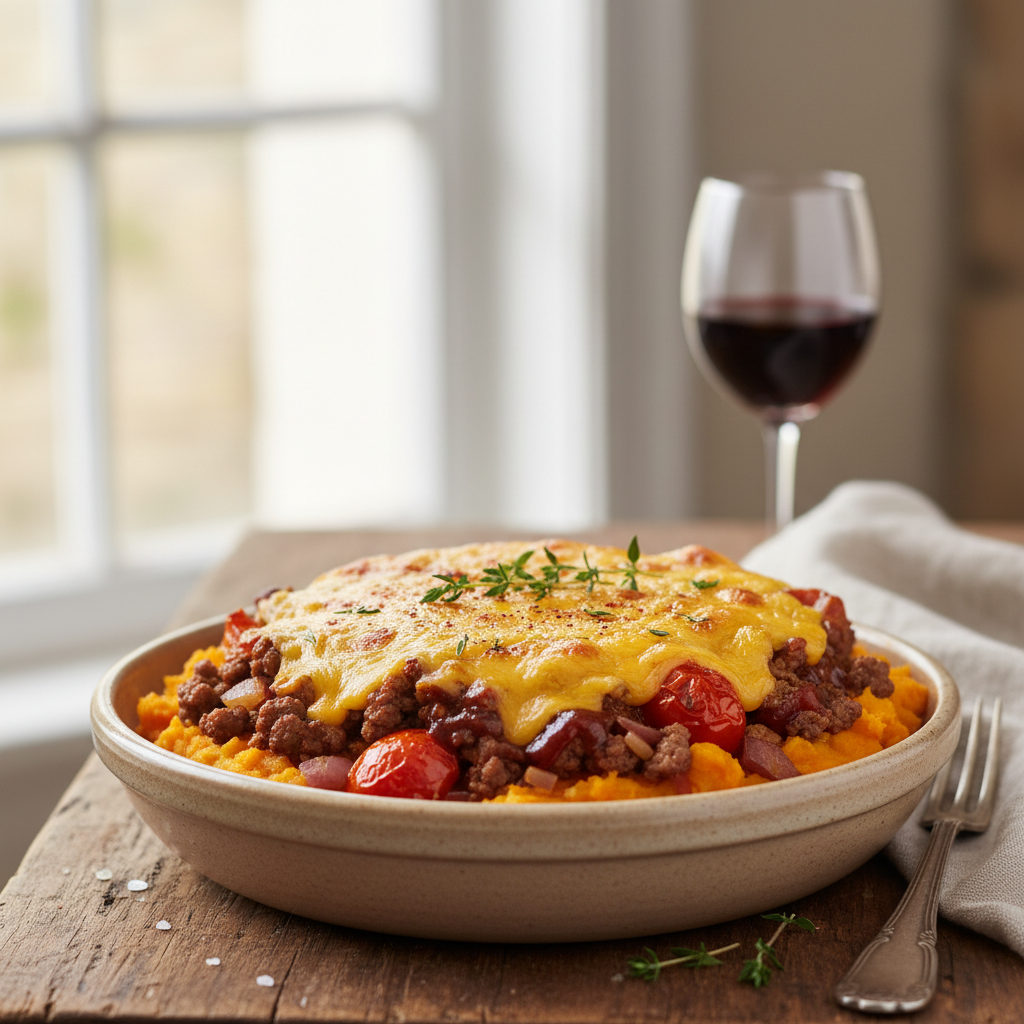 Parmentier de patate douce