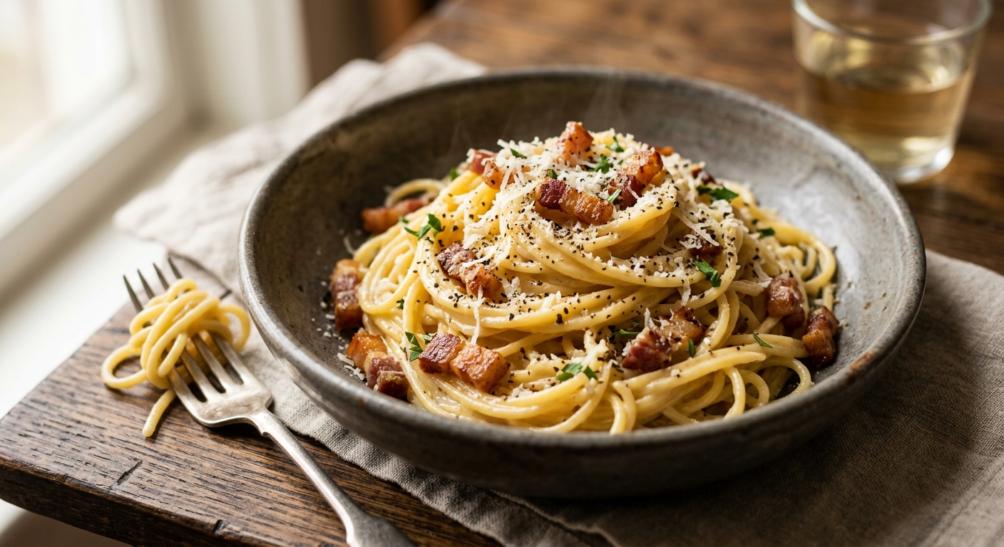 La vraie carbonara à l'italienne