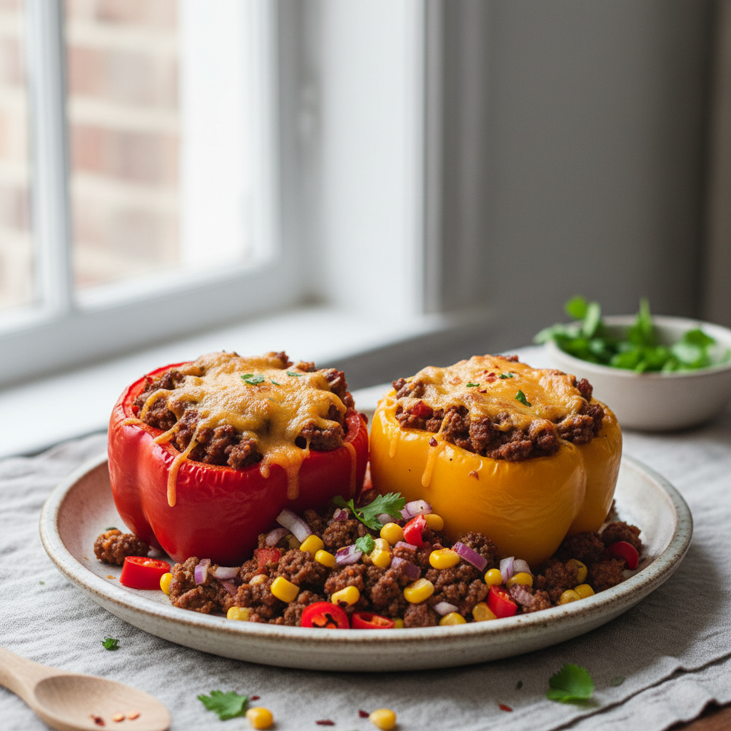 Poivrons farcis façon chili