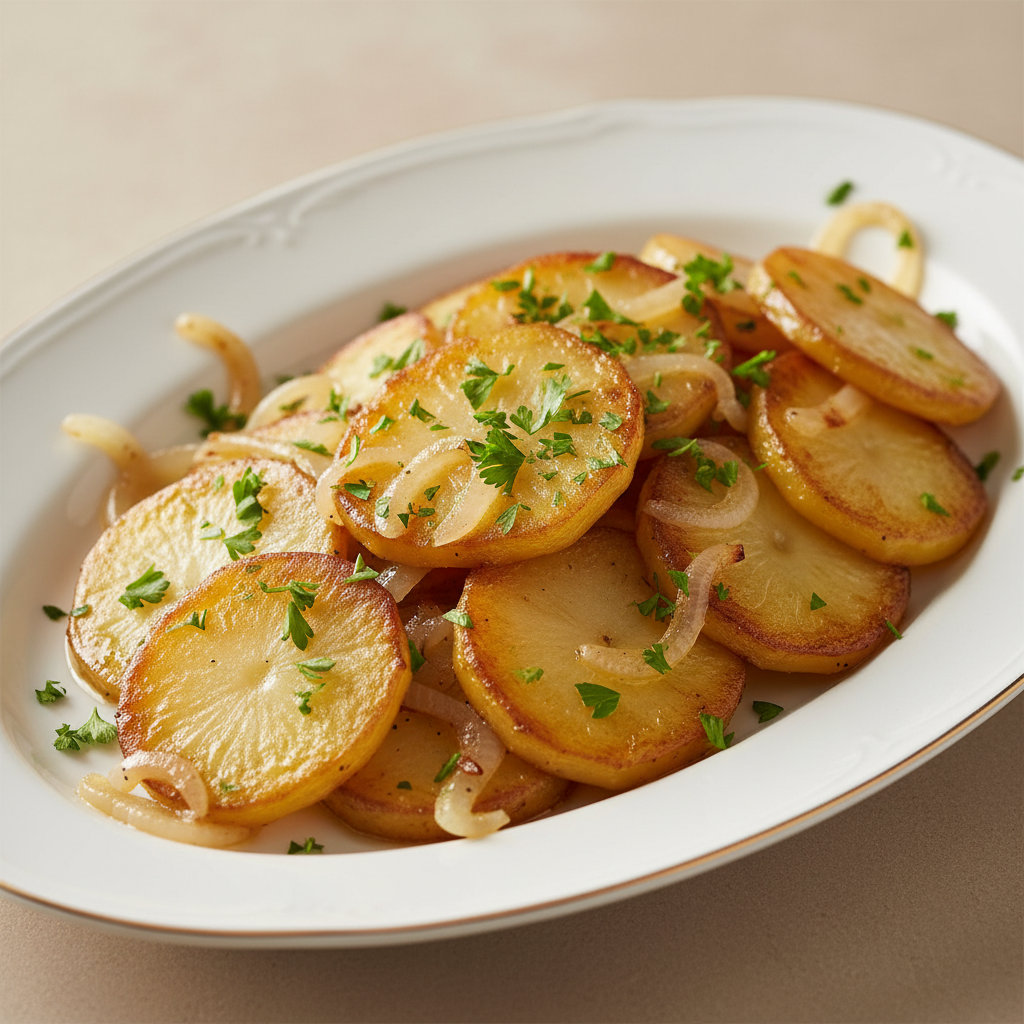 Pommes de terre sautées à la lyonnaise