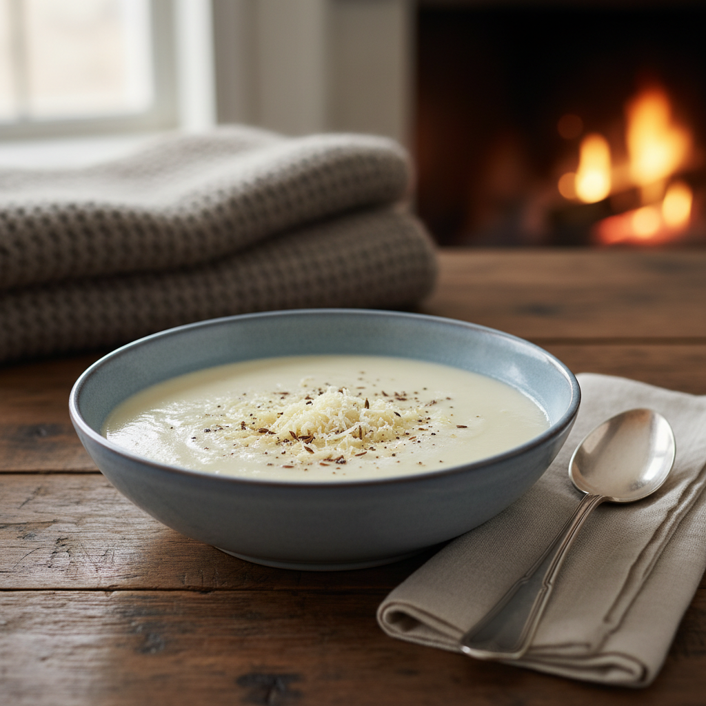 Potage Parmentier au beaufort
