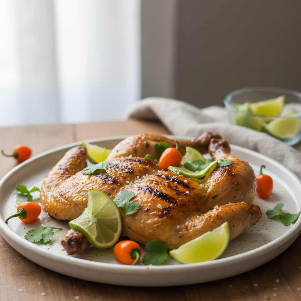 Poulet en crapaudine
