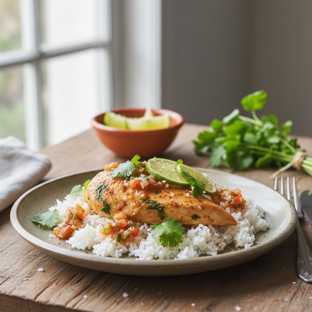Poulet lime et coriandre