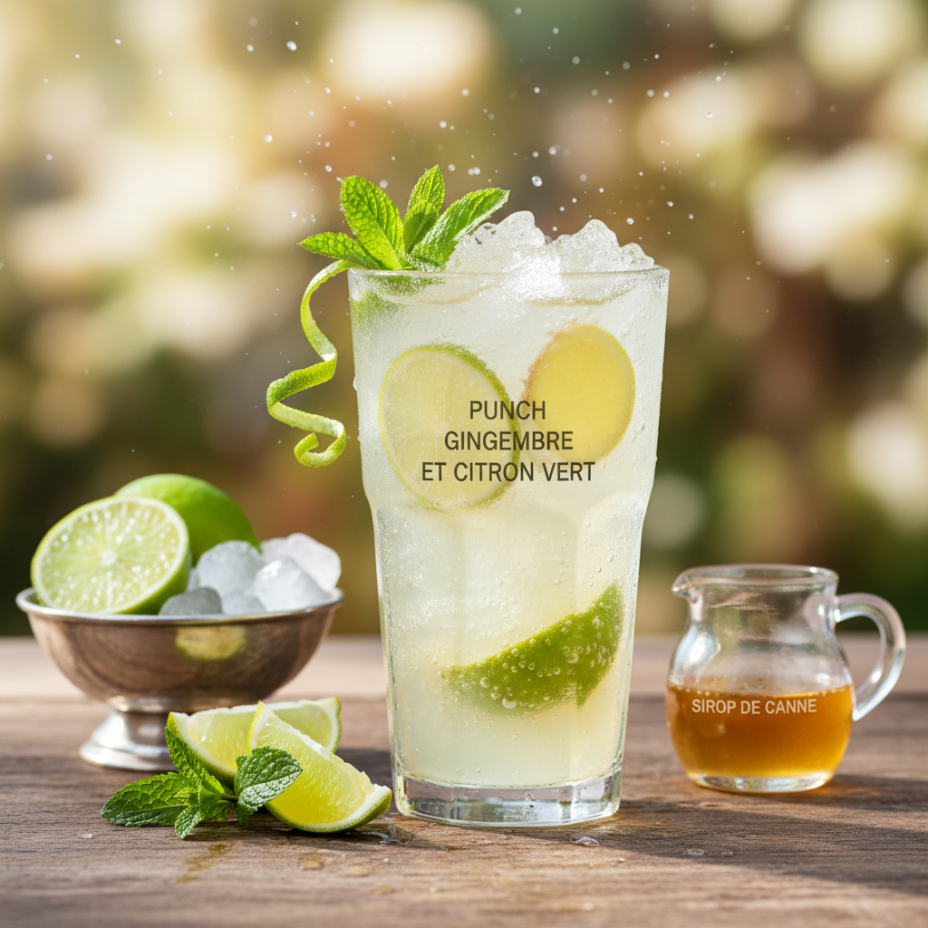 Punch gingembre et citron vert