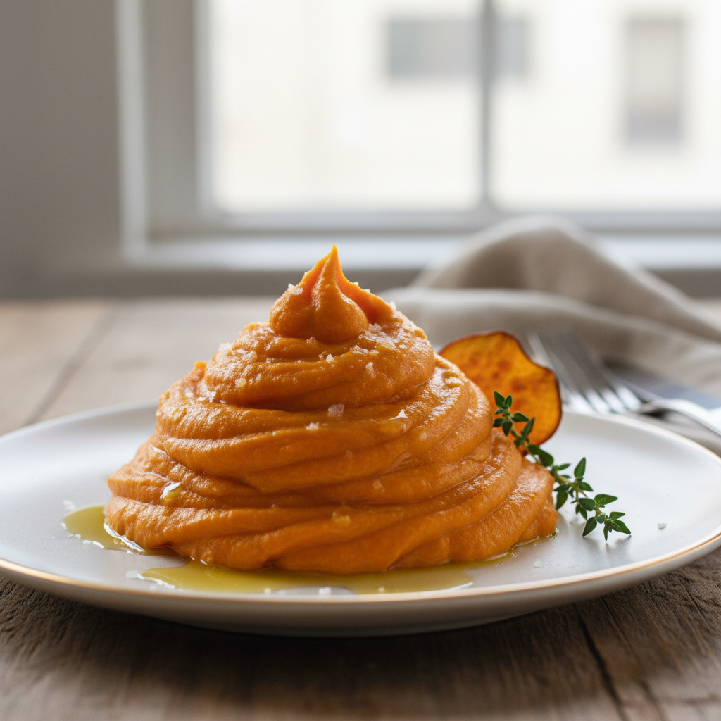 Purée de patates douces