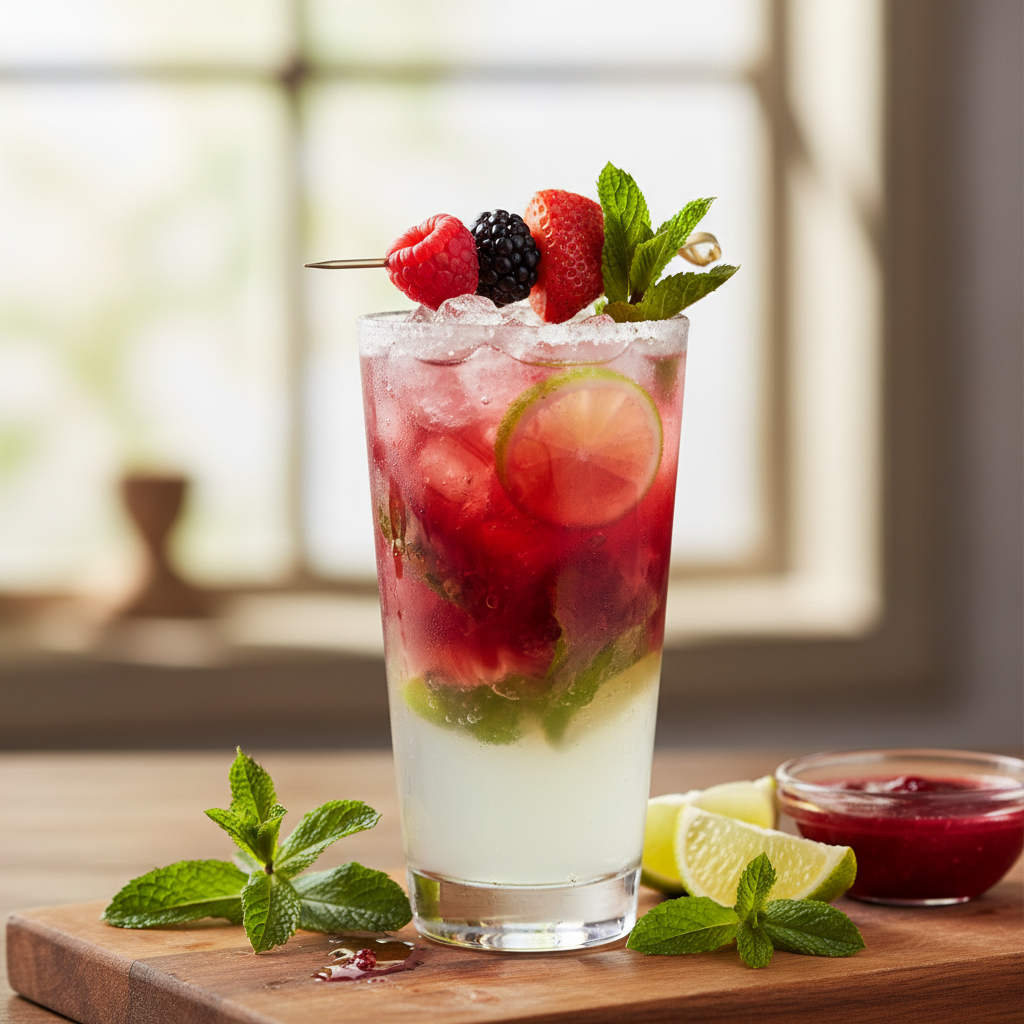 Red Berries Mojito