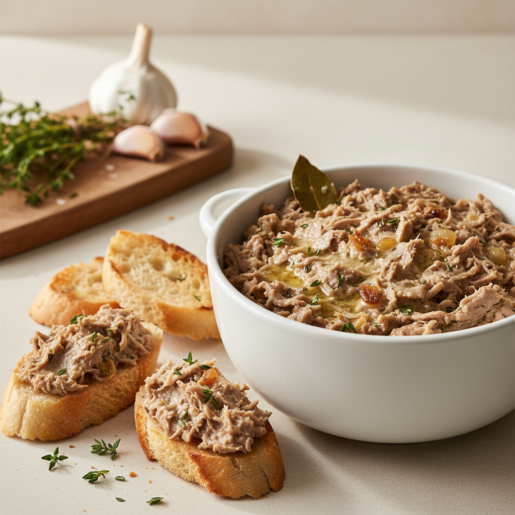 Rillettes de lapin au thym
