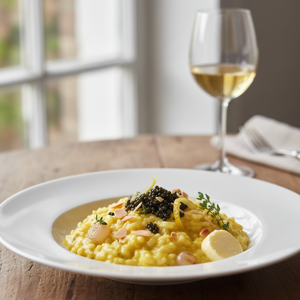 Risotto au limoncello et au caviar
