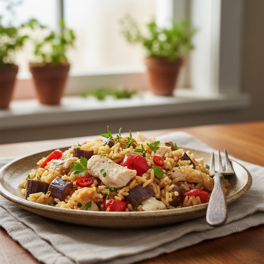 Riz à la morue