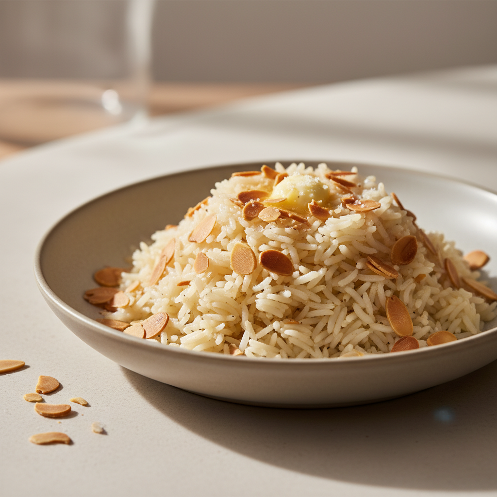Riz aux amandes grillées
