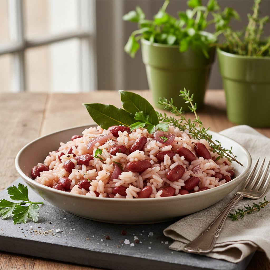 Riz aux haricots rouges