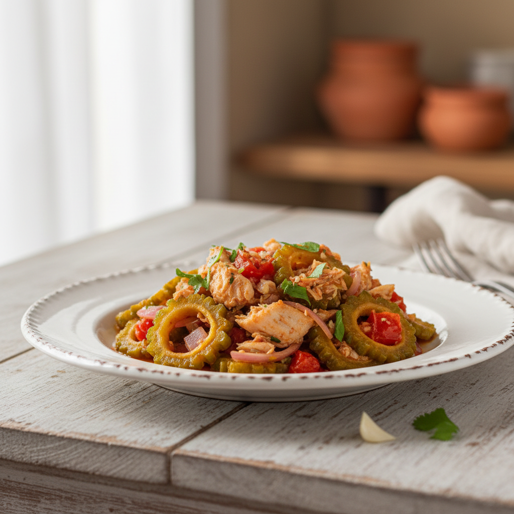 Rougail morue aux margozes