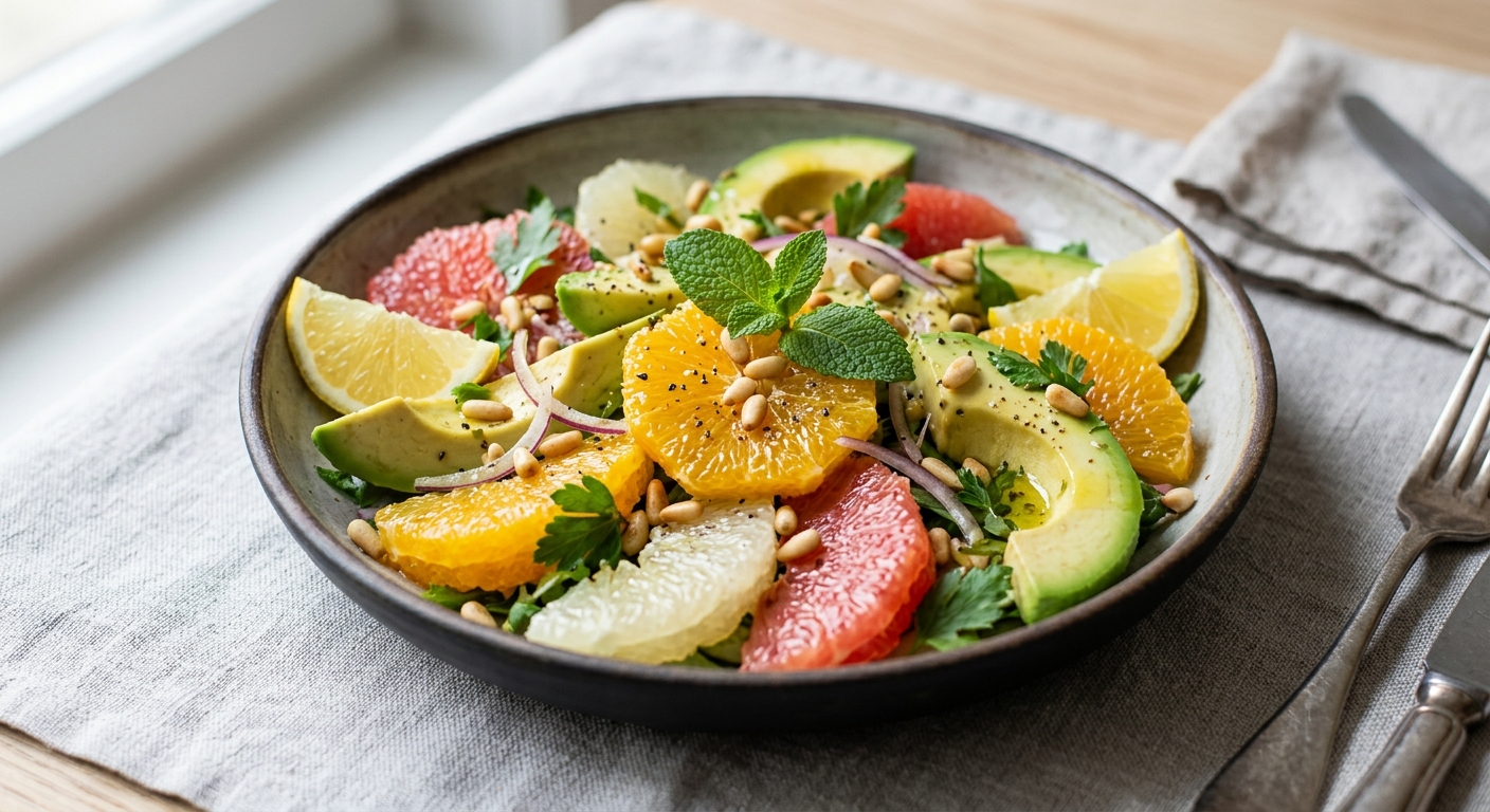 Salade D'avocats et d'agrumes
