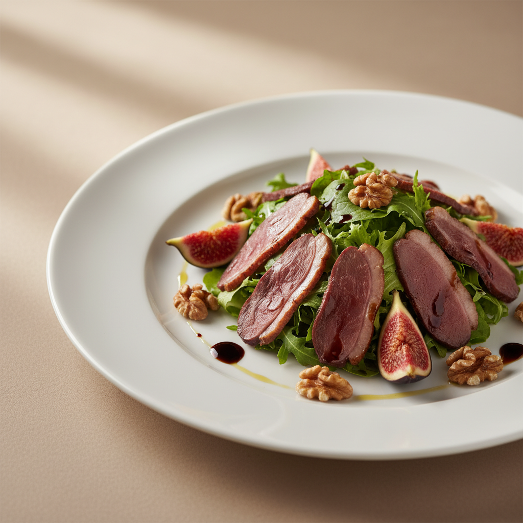 Salade de magret séché aux figues