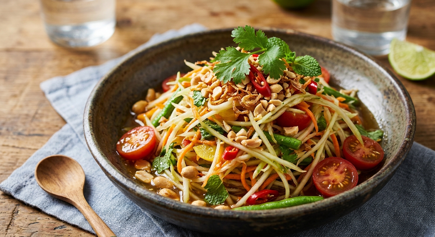 Salade de papaye verte