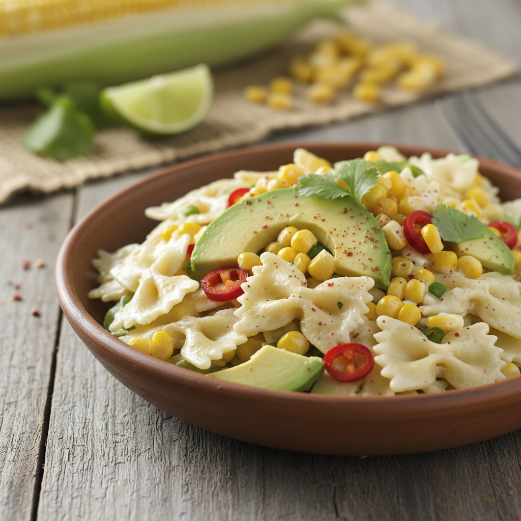 Salade de pâtes au maïs à la mexicaine