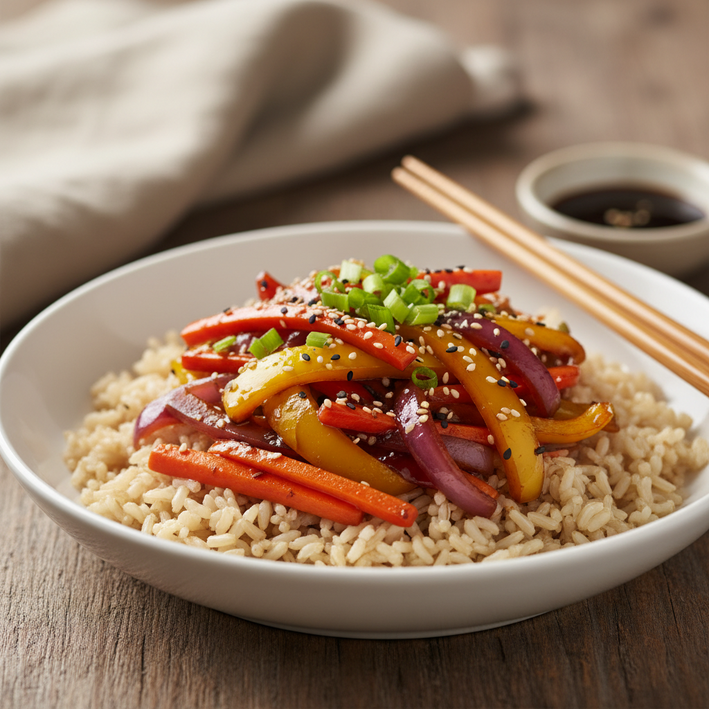 Sauté de légumes à la sauce hoisin