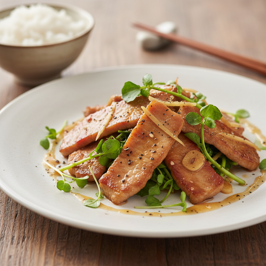 Sauté de porc aux cressons