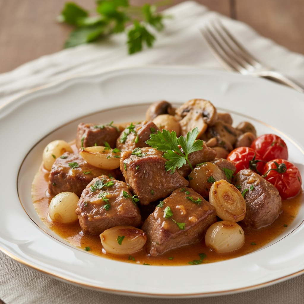 Sauté de veau Marengo
