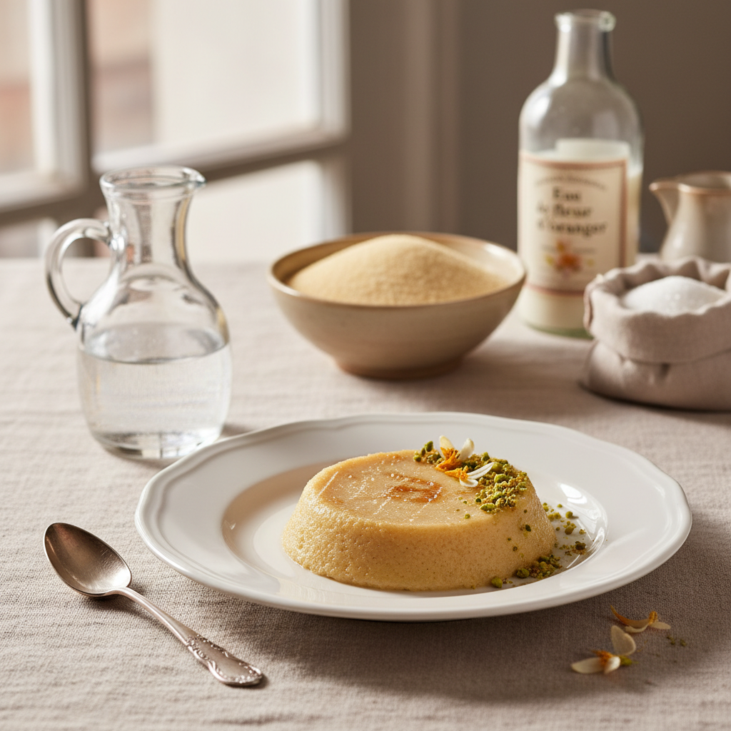 Smidiée (flan à la semoule)