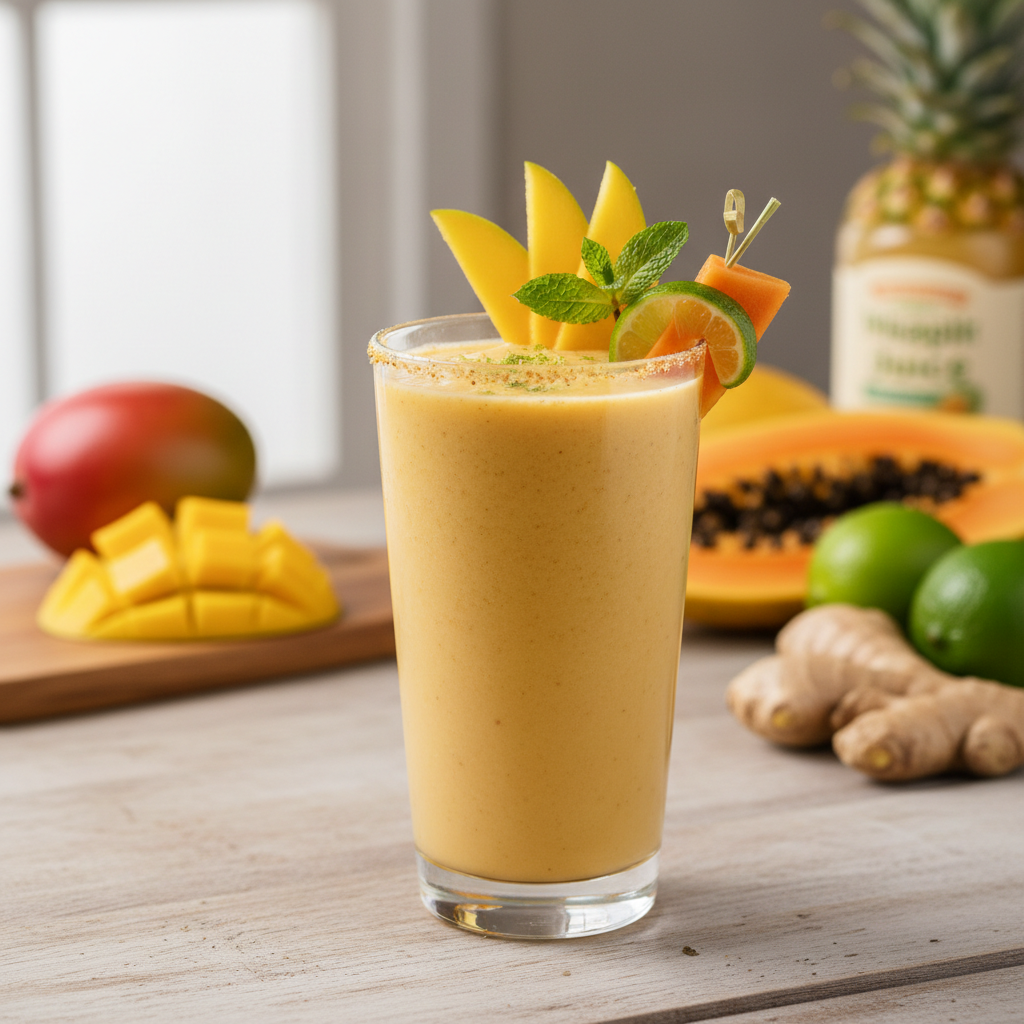 Smoothie de papaye & mangues