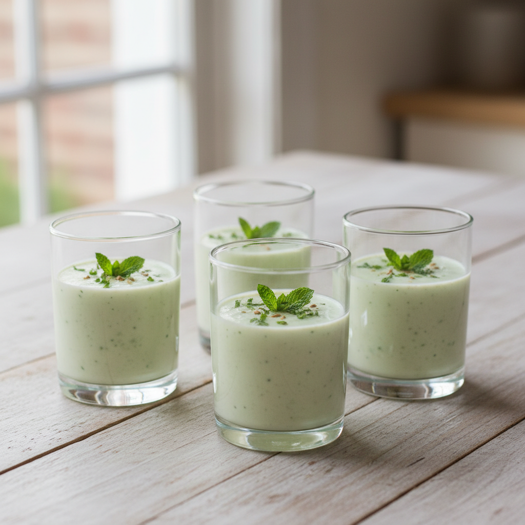 Soupe de concombre à la menthe