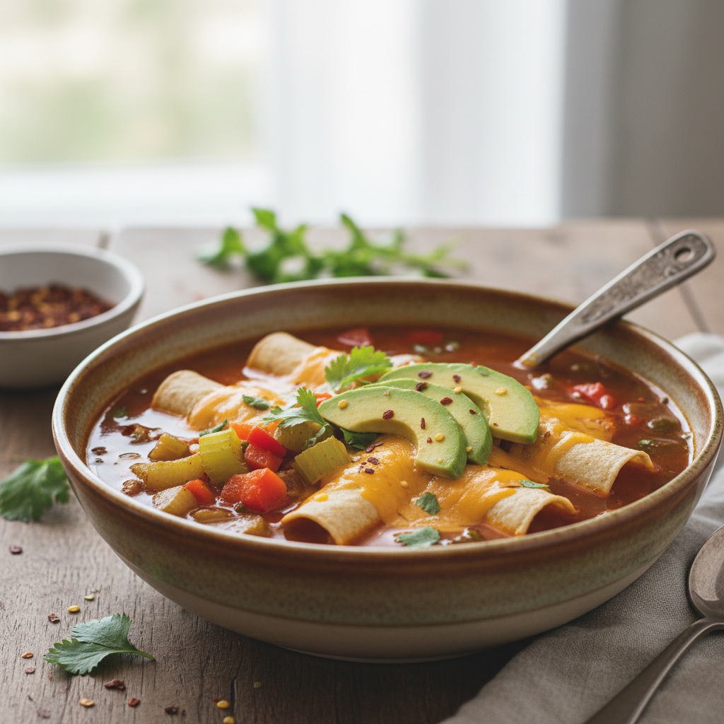Soupe enchiladas