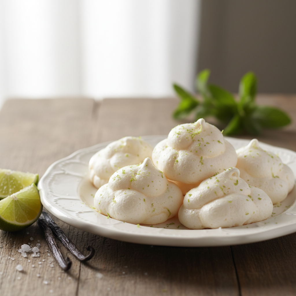 Soupirs à la vanille et au citron vert