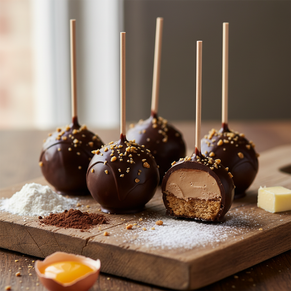Sucettes au chocolat fourrées