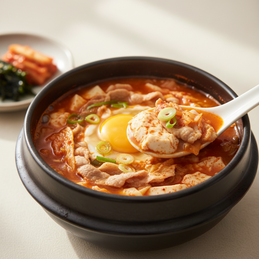 Sundubu Jjigae (Ragoût de Tofu Soie Épicé)