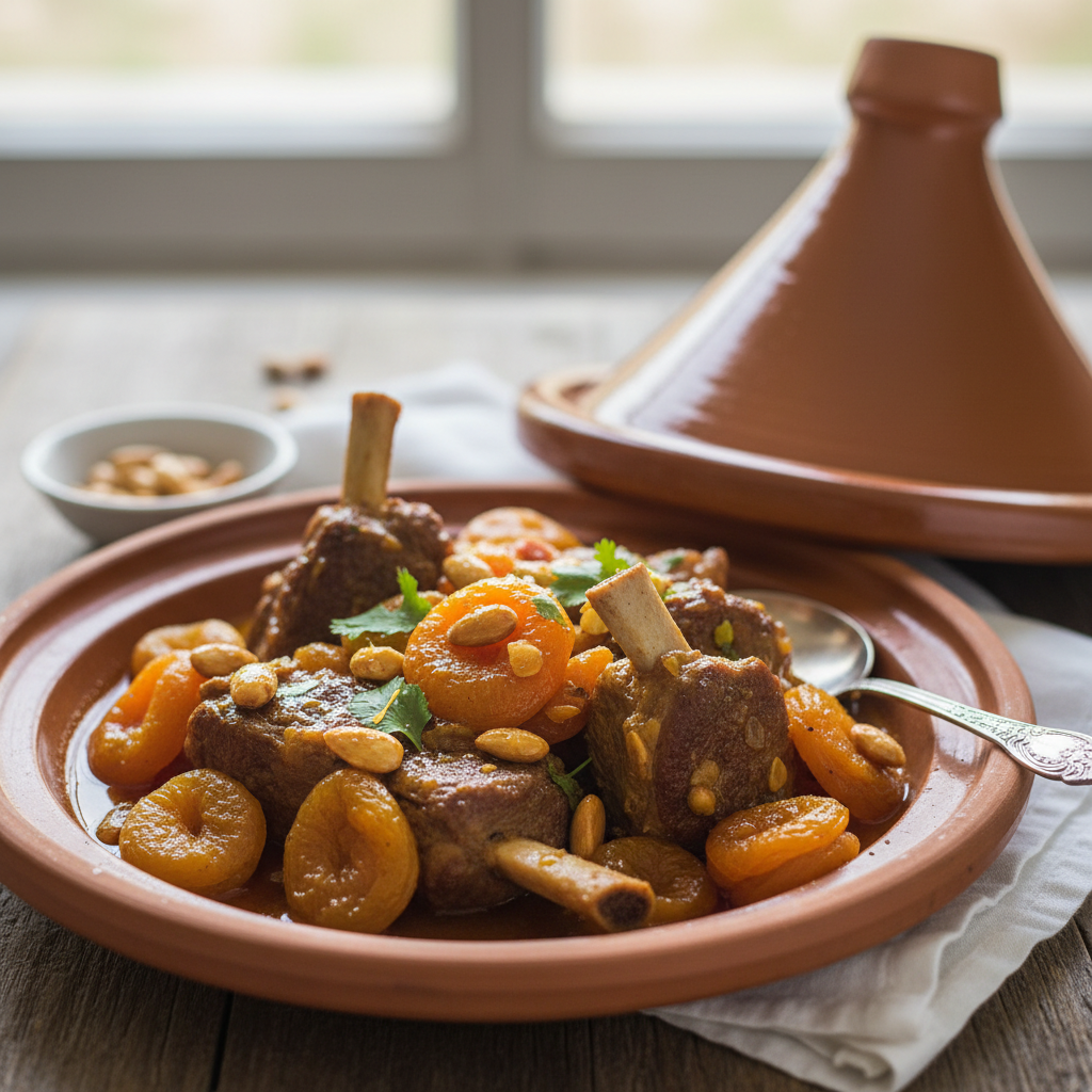 Tajine d’agneau aux fruits secs