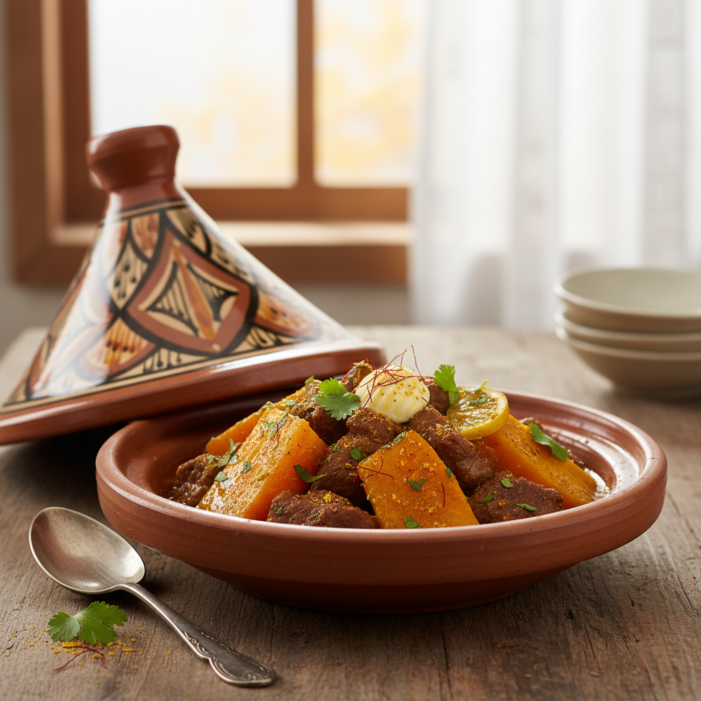 Tajine de boeuf au potiron